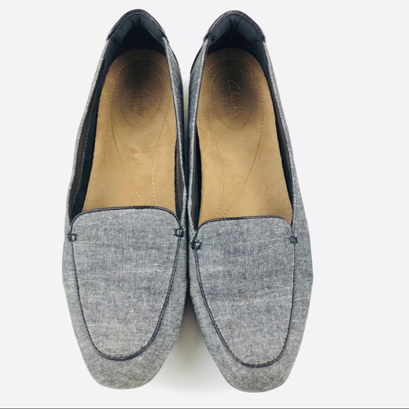 Clarks Shoes - Clarks Artisan Cloth Loafers Women's Size 9 M Grey
